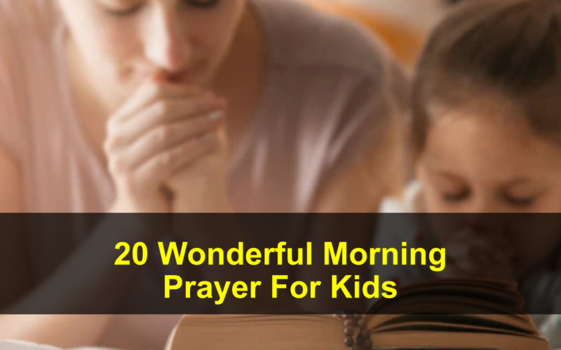 Morning Prayer For Kids