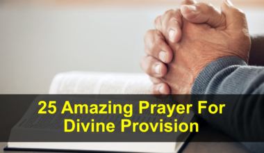 Prayer For Divine Provision