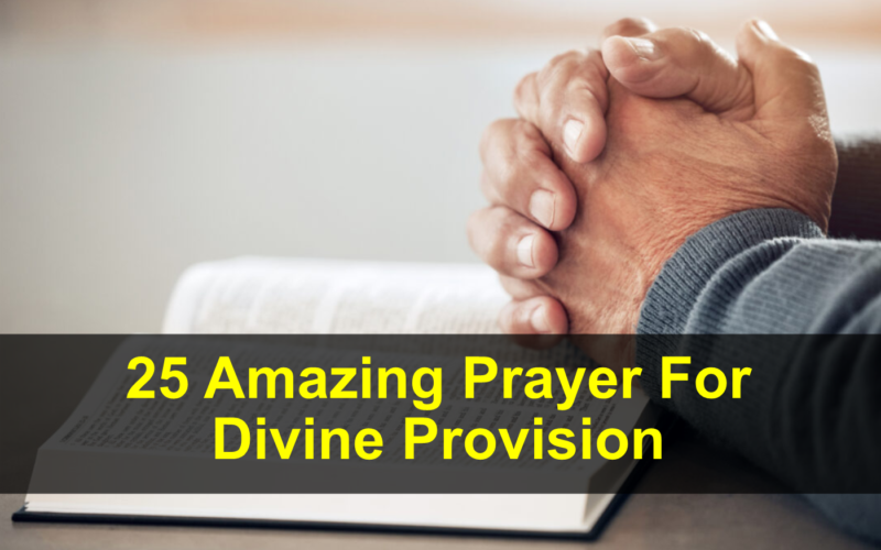 Prayer For Divine Provision