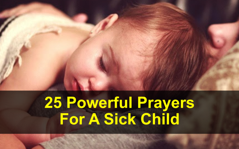 Prayers For A Sick Child