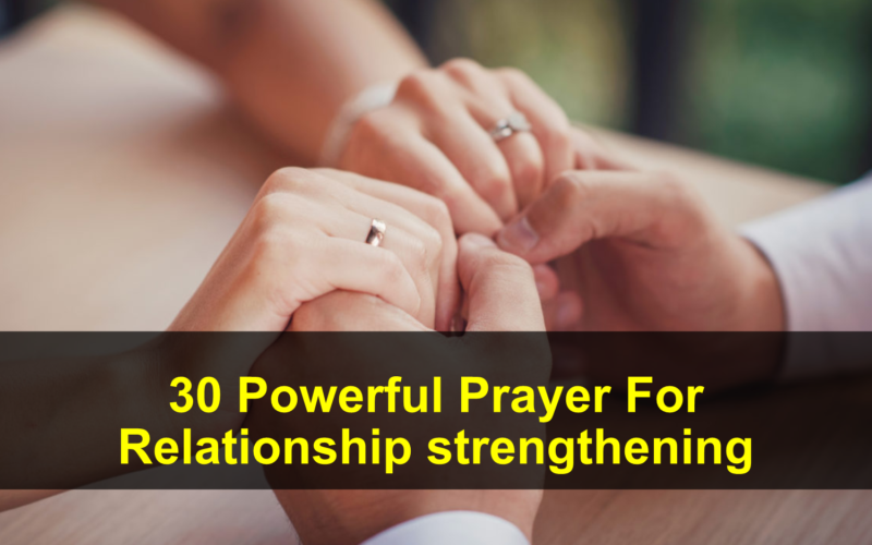 Prayer For Relationship strengthening