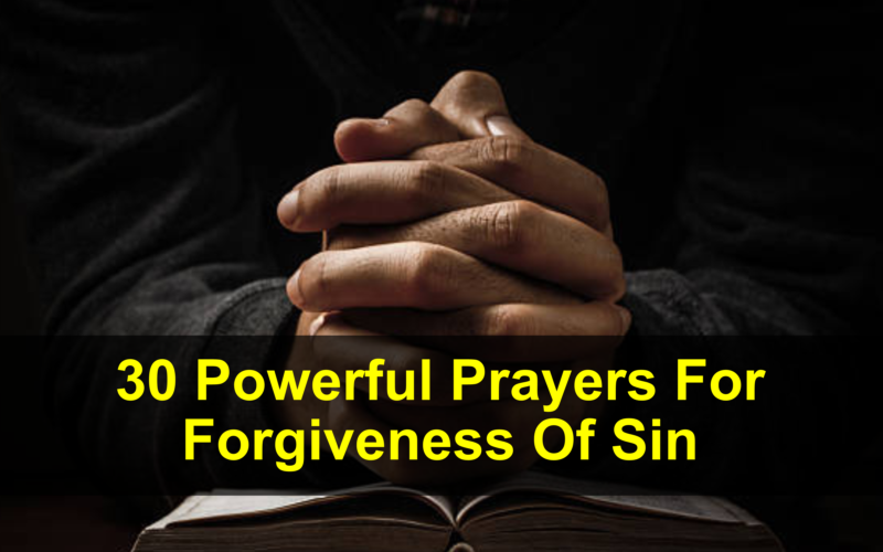 Prayers For Forgiveness Of Sin