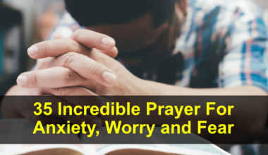 Prayer For Anxiety Worry and Fear