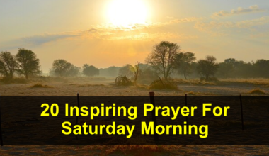 Prayer For Saturday Morning