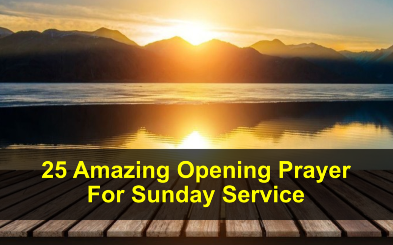 Opening Prayer For Sunday Service