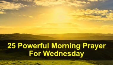 Morning Prayer For Wednesday