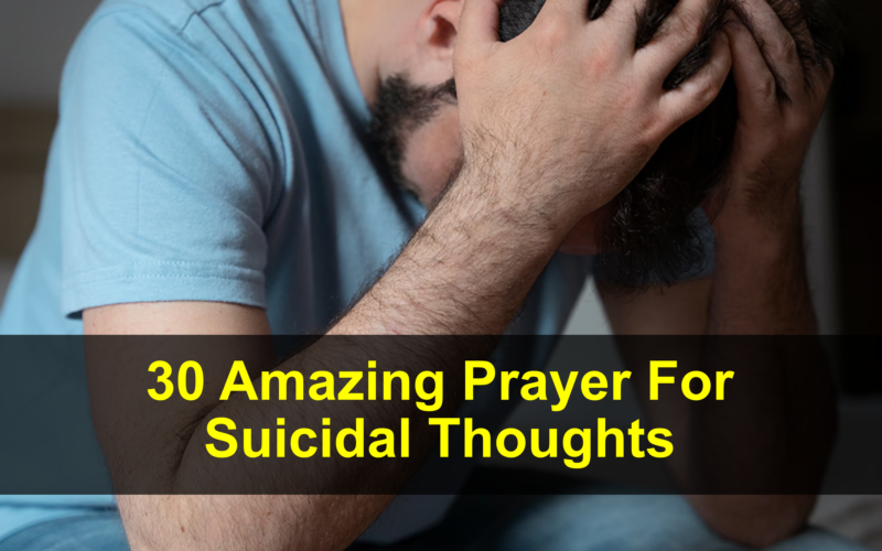 Prayer For Suicidal Thoughts
