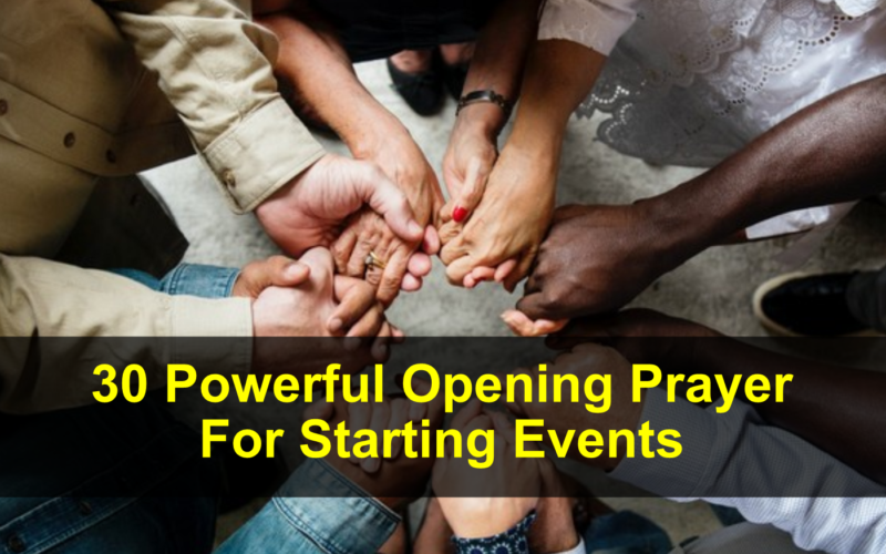 Opening Prayer For Starting Events
