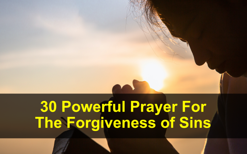 Prayer For The Forgiveness of Sins