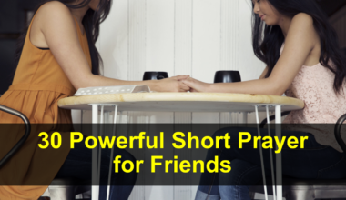 Short Prayer for Friends