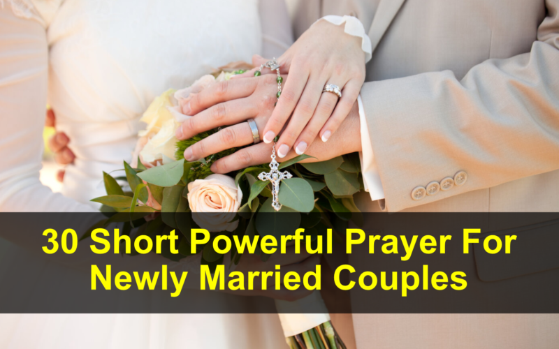 Prayer For Newly Married Couples