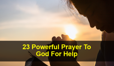 Prayer To God For Help