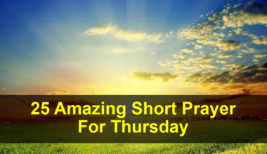 Short Prayer For Thursday