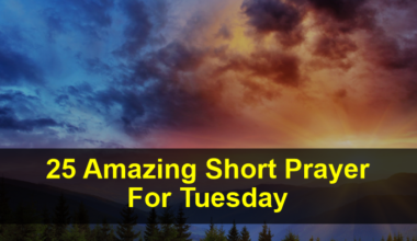 Short Prayer For Tuesday
