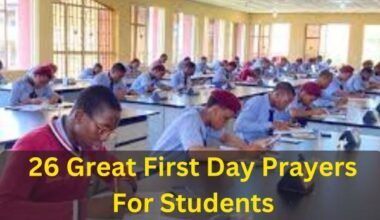 First Day Prayers For Students