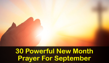 New Month Prayer For September