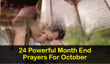 Month End Prayers For October