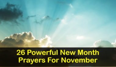 New Month Prayers For November