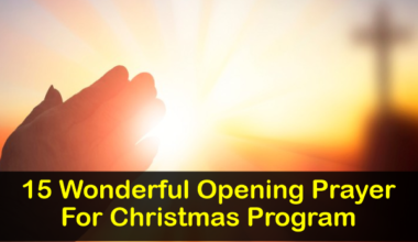 Opening Prayer For Christmas Program