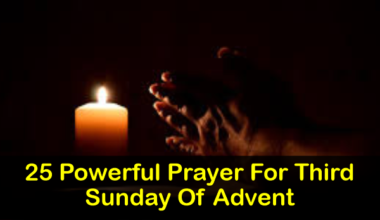 Prayer For Third Sunday Of Advent