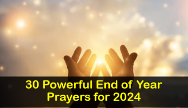 End of Year Prayers for 2024