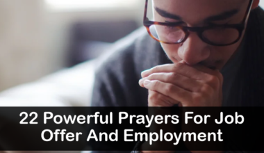 Prayers For Job Offer And Employment