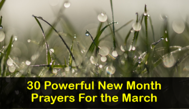 New Month Prayers For the March