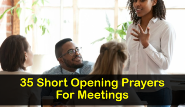 Opening Prayers For Meetings